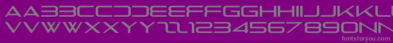 フォントTheRaveIsInYourPants – 紫の背景に灰色の文字