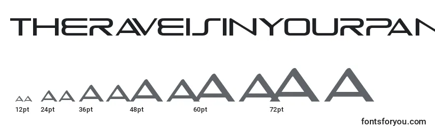 TheRaveIsInYourPants Font Sizes