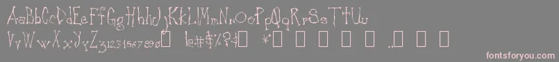 CankerSore Font – Pink Fonts on Gray Background
