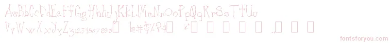 CankerSore Font – Pink Fonts on White Background