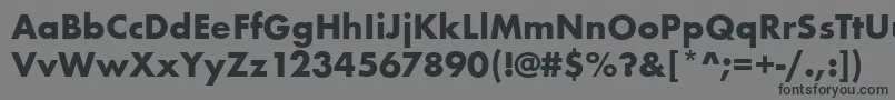 FuturateeBold Font – Black Fonts on Gray Background