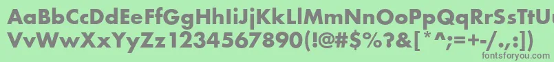 FuturateeBold Font – Gray Fonts on Green Background