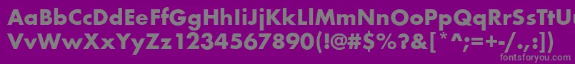 FuturateeBold Font – Gray Fonts on Purple Background