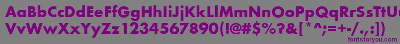 FuturateeBold Font – Purple Fonts on Gray Background