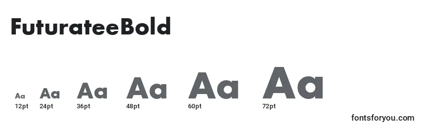 FuturateeBold Font Sizes