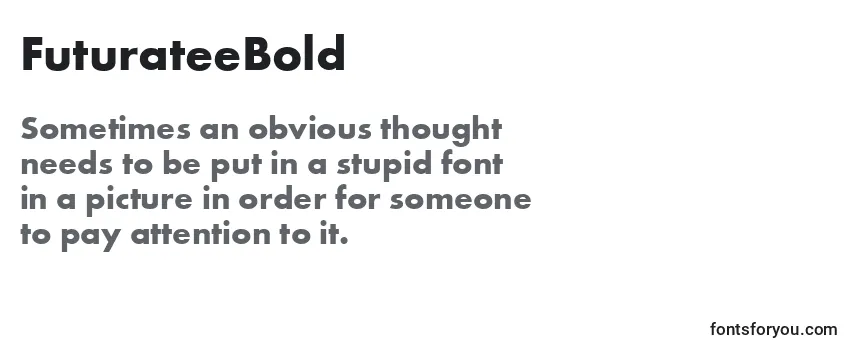 Review of the FuturateeBold Font