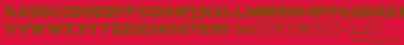 Шрифт DistantGalaxy – коричневые шрифты на красном фоне