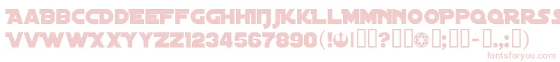 DistantGalaxy Font – Pink Fonts on White Background