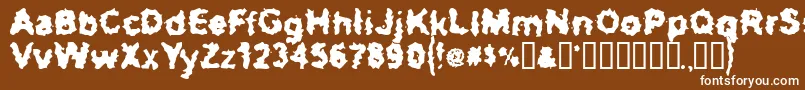 More about TooMuchTooDrink Font TooMuchTooDrink Font – White Fonts on Brown Background