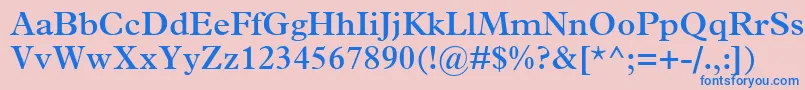 TerminusSsiSemiBold Font – Blue Fonts on Pink Background