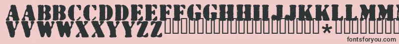 Wartorn ffy Font – Black Fonts on Pink Background