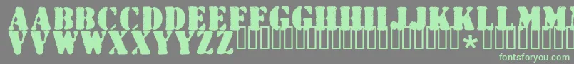 Wartorn ffy Font – Green Fonts on Gray Background