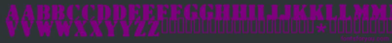 Wartorn ffy Font – Purple Fonts on Black Background