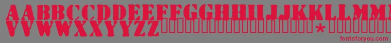 Wartorn ffy Font – Red Fonts on Gray Background