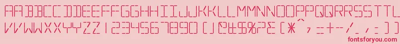 Silverball Font – Red Fonts on Pink Background