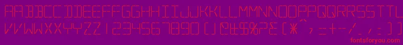 Silverball Font – Red Fonts on Purple Background