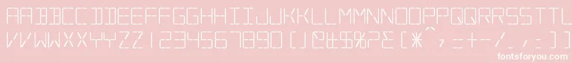 Silverball Font – White Fonts on Pink Background