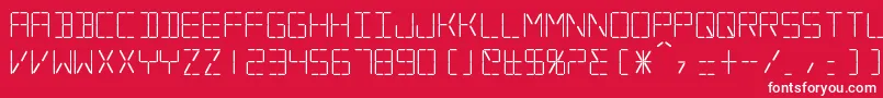 Silverball Font – White Fonts on Red Background