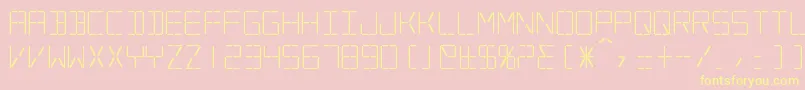 Silverball Font – Yellow Fonts on Pink Background