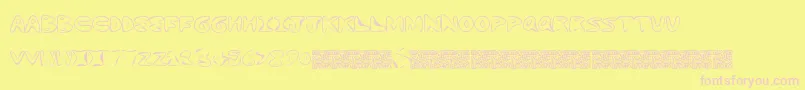 Dogeswalk Font – Pink Fonts on Yellow Background