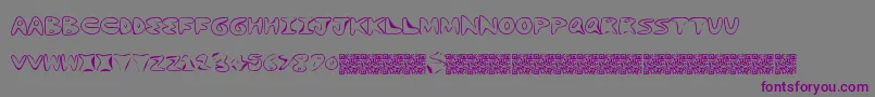 Dogeswalk Font – Purple Fonts on Gray Background