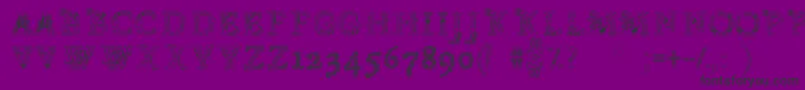 Chentenario Font – Black Fonts on Purple Background