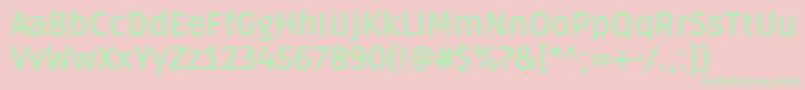 RudaBold Font – Green Fonts on Pink Background