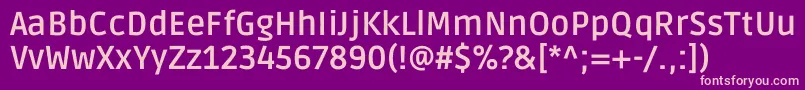 RudaBold Font – Pink Fonts on Purple Background