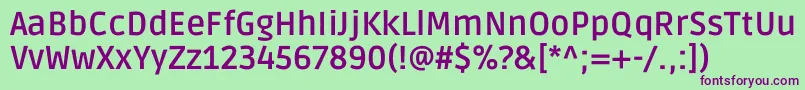 RudaBold Font – Purple Fonts on Green Background
