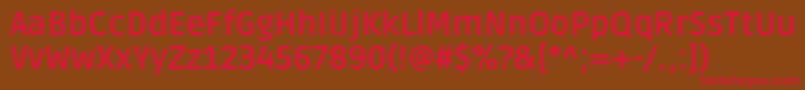 RudaBold Font – Red Fonts on Brown Background