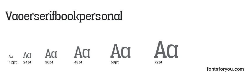 Vacerserifbookpersonal Font Sizes