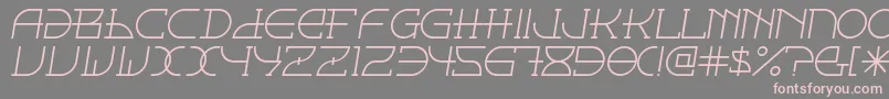 Fontcop Font – Pink Fonts on Gray Background