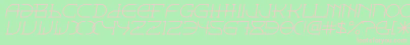 Fontcop-fontti – vaaleanpunaiset fontit vihreällä taustalla