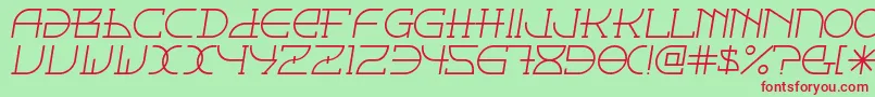Fontcop Font – Red Fonts on Green Background