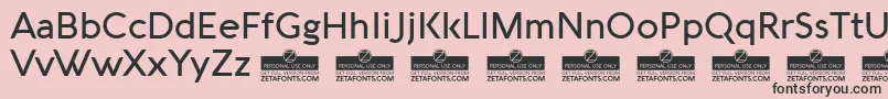 AquawaxMediumTrial Font – Black Fonts on Pink Background
