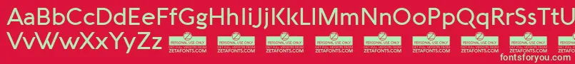 AquawaxMediumTrial Font – Green Fonts on Red Background