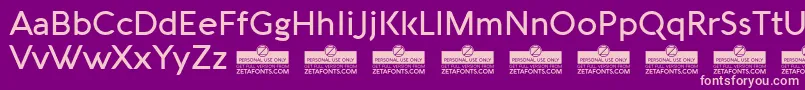 Police AquawaxMediumTrial – polices roses sur fond violet