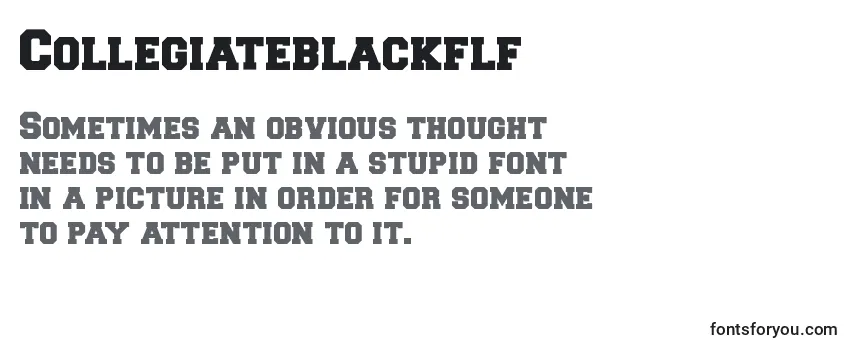 Collegiateblackflf Font