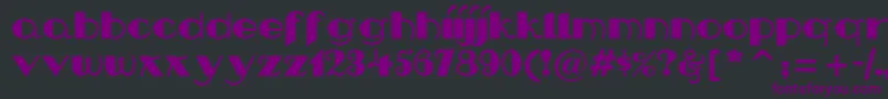 Nipandtuck Font – Purple Fonts on Black Background