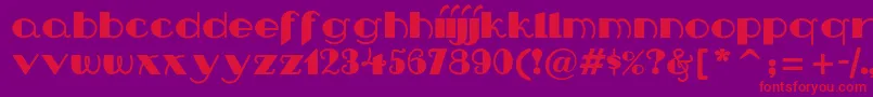 fuente Nipandtuck – Fuentes Rojas Sobre Fondo Morado