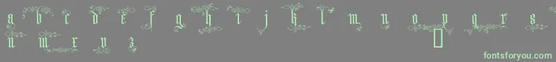 More about Arded Font Arded Font – Green Fonts on Gray Background
