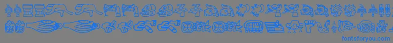Подробнее о шрифте Aztec ffy Шрифт Aztec ffy – синие шрифты на сером фоне
