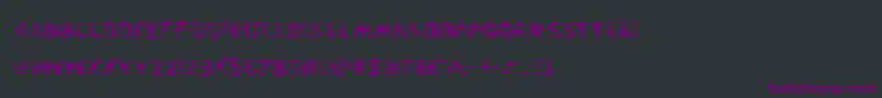 Шрифт Flesheatingwhack – фиолетовые шрифты на чёрном фоне