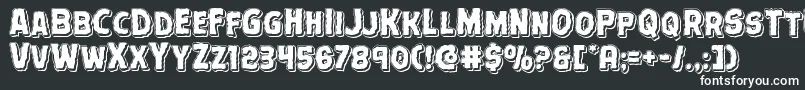Шрифт Terrorbabblepunchital – белые шрифты
