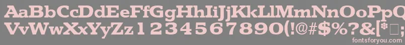 TektonDisplaySsi Font – Pink Fonts on Gray Background