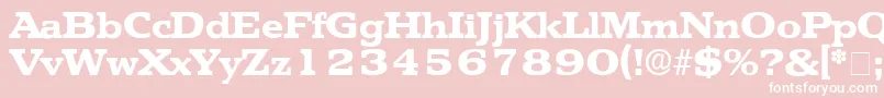 TektonDisplaySsi Font – White Fonts on Pink Background