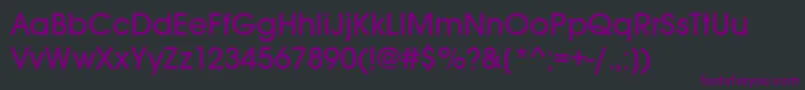 Шрифт Avantgardemditctt – фиолетовые шрифты на чёрном фоне