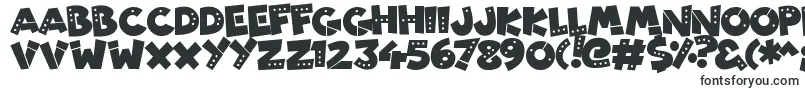 Шрифт PatchyRobots – очень широкие шрифты