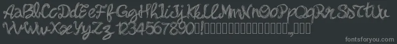 More about Pwbella Font Pwbella Font – Gray Fonts on Black Background