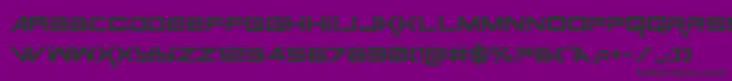 SpaceRangerRegular Font – Black Fonts on Purple Background